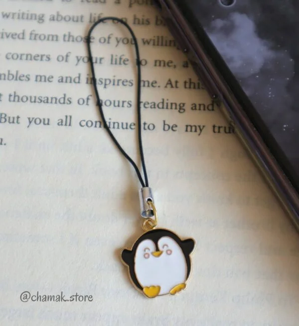 Happy Penguin Phone Charm