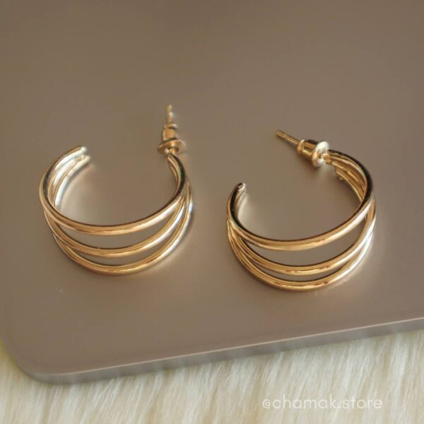 Golden Hoop Earrings