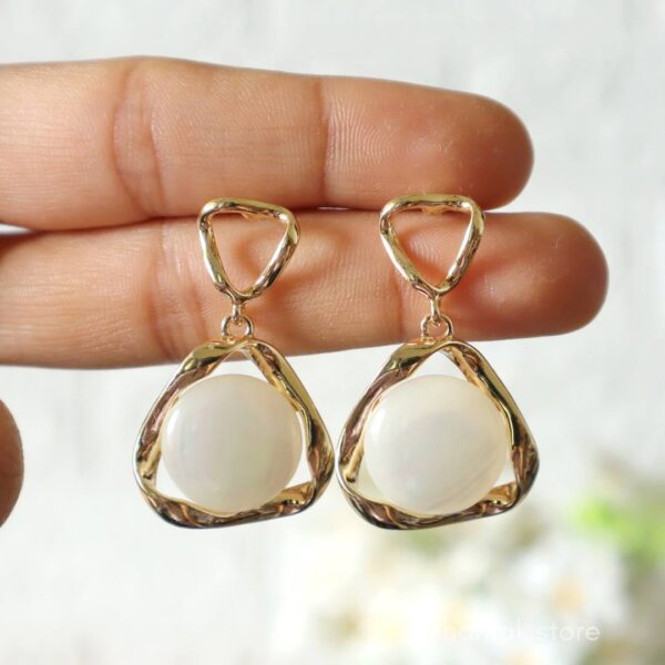 Trendy Gold-Plated Fashion Earring-E