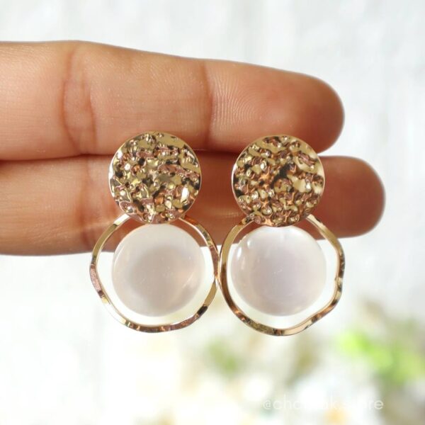 Trendy Gold-Plated Fashion Earring-C