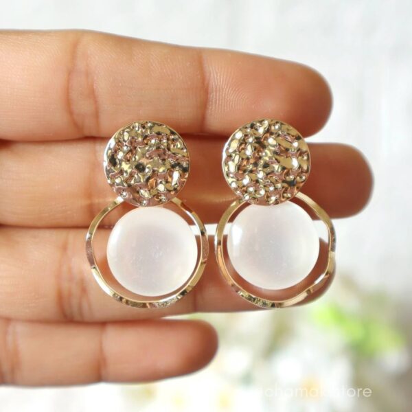 Trendy Gold-Plated Fashion Earring-C