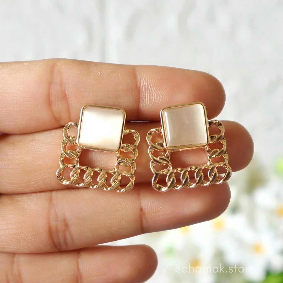 Trendy Gold-Plated Fashion Earring-F