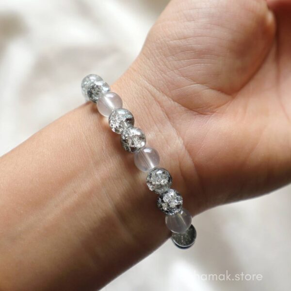 Grey Beaded Bracelet