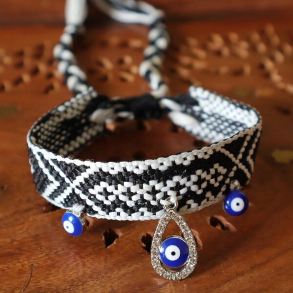 Set Of 2 Drop Evil Eye Bracelets-Friendship Bands