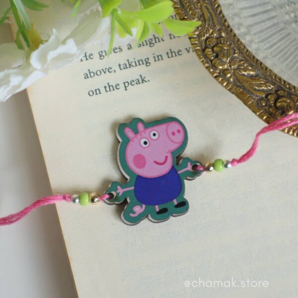 Peppa Pig Wooden Rakhi