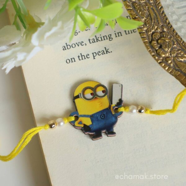 Minions Wooden Rakhi