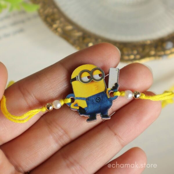 Minions Wooden Rakhi