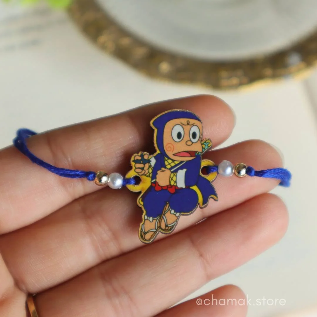 Ninja Hattori Wooden Rakhi