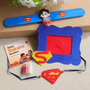 Superman Themed Rakhi Hamper
