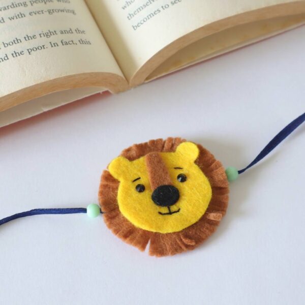 Cute Lion Face Handmade Rakhi