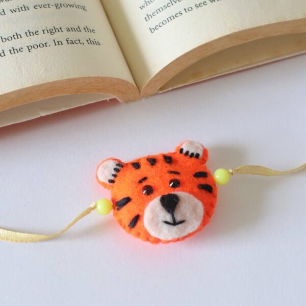 Cute Tiger Face Handmade Rakhi