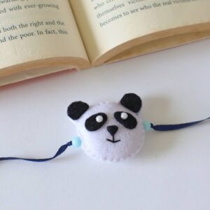 Cute Panda Face Handmade Rakhi