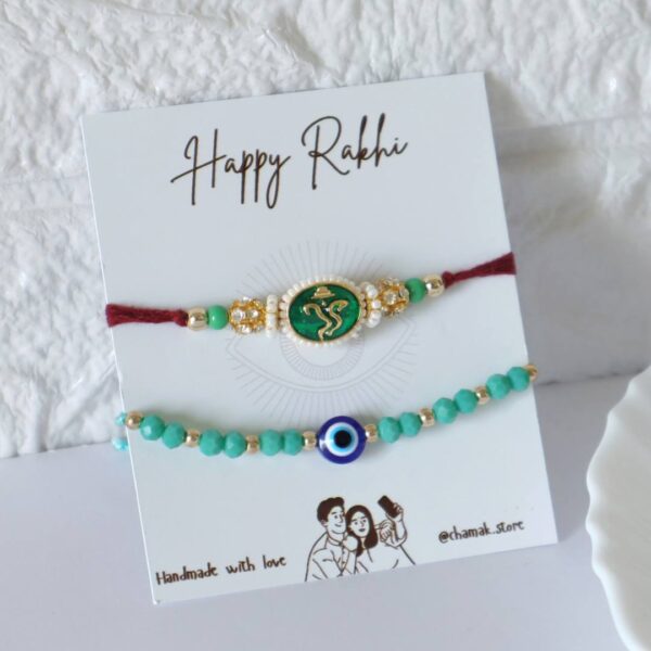 Beautiful Rakhi Set For Bhai-Bhabhi