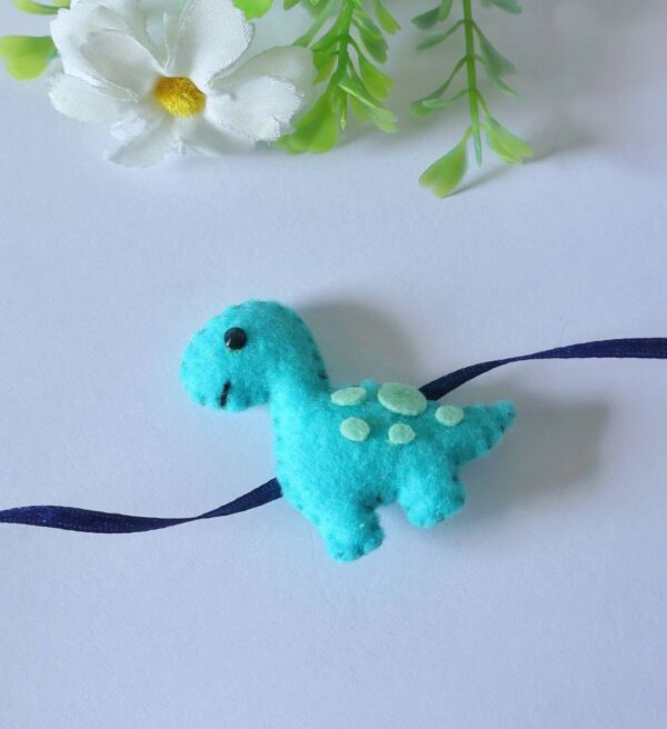 Cute Dinosaur Rakhi for Kids – Soft Felt Design