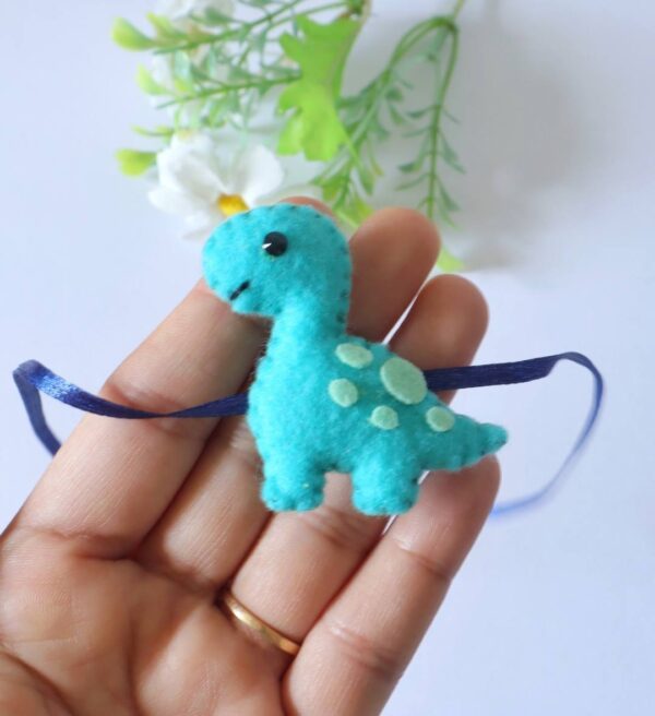 Cute Dinosaur Rakhi for Kids – Soft Felt Design