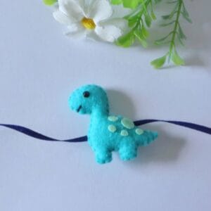 Cute Dinosaur Rakhi for Kids – Soft Felt Design