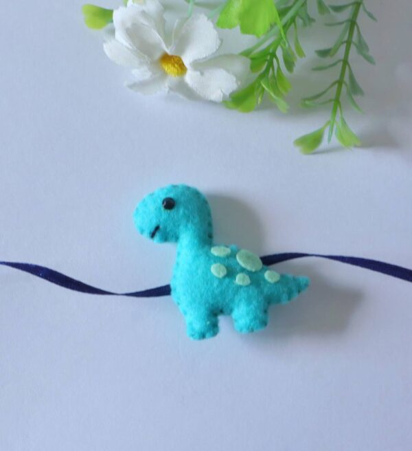 Cute Dinosaur Rakhi for Kids – Soft Felt Design
