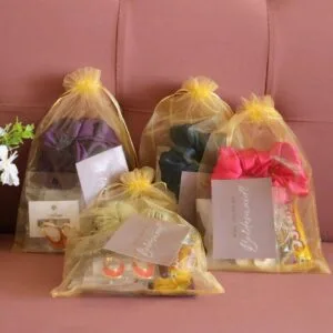 Elegant Bridesmaid Hampers-Set Of 4 Potli Hampers