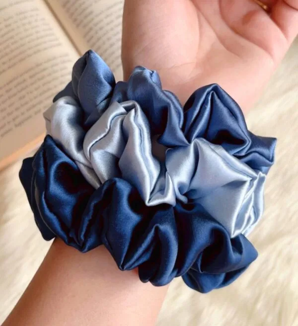 Blue Harmony Scrunchie Set