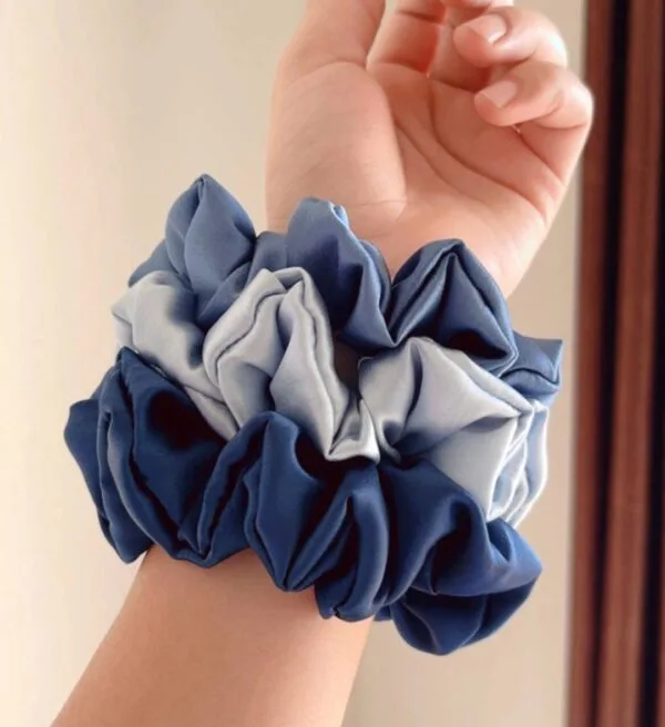 Blue Harmony Scrunchie Set