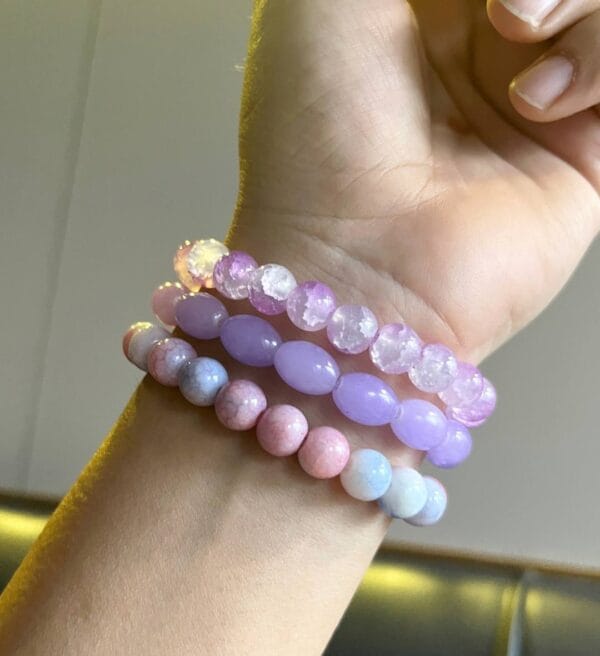 Lavender Luxe-Beaded Bracelet Stack