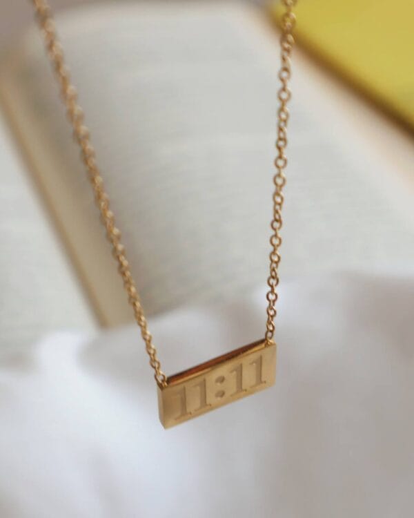 11:11 Engraved Stainless Steel Necklace