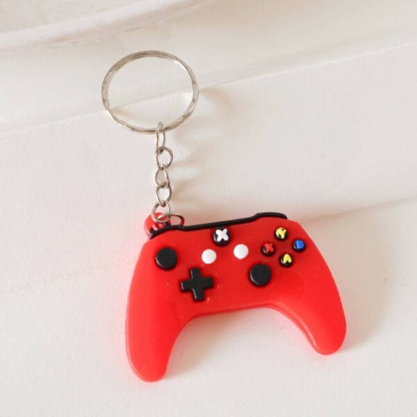 Red Game Controller Keychain