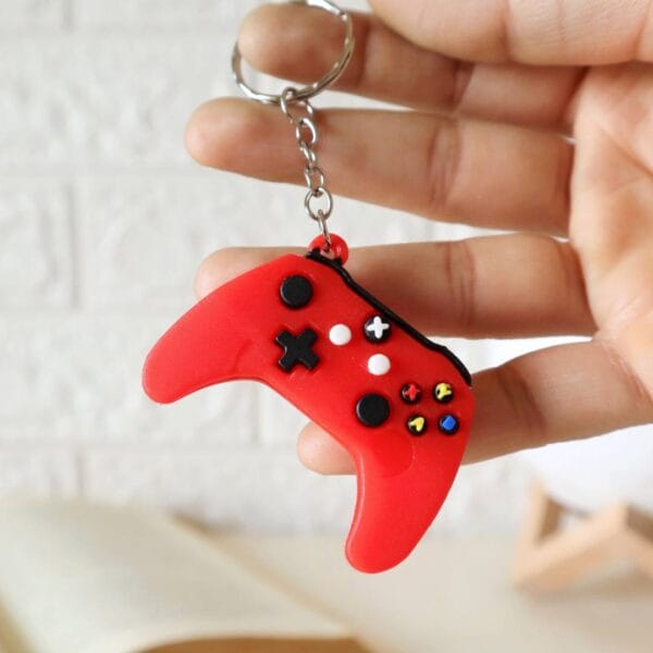 Red Game Controller Keychain