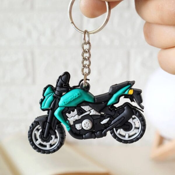 Green Bike Keychain