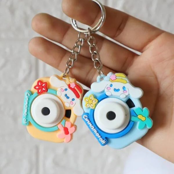 Sanrio Cinnamoroll Projection Camera Keychain-Combo Of 2