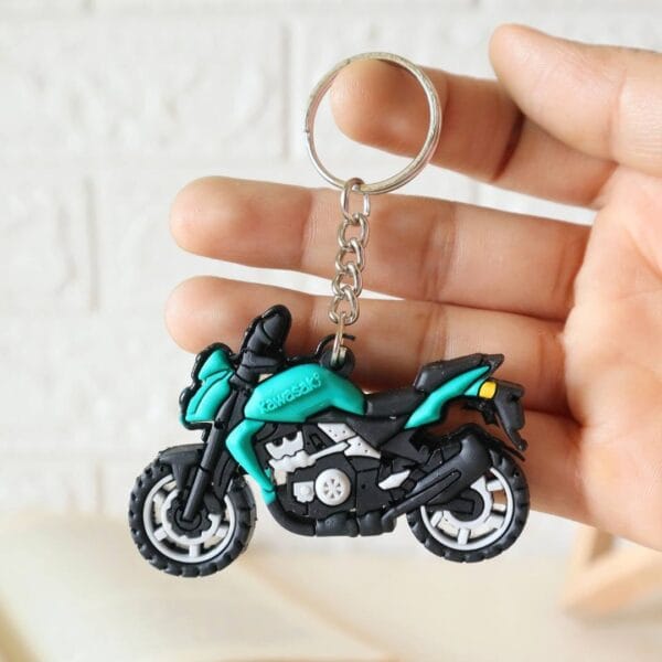 Green Bike Keychain