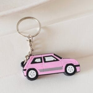 Pink Car Keychain