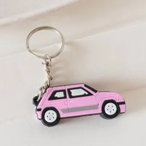 Pink Car Keychain