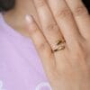 Embracing Hug Ring- Symbol Of Love