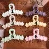 Large Multiple Flower Claw Clips