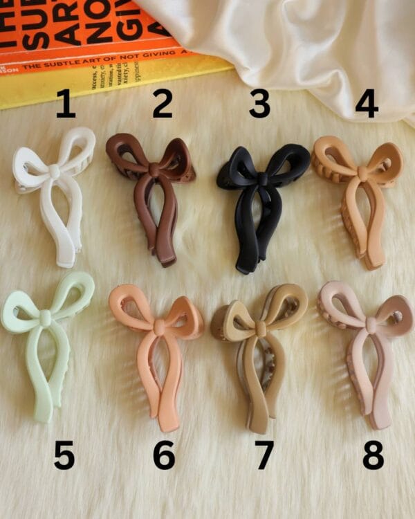 Coquette Style Bow Hair Clips