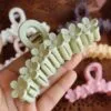 Large Multiple Flower Claw Clips