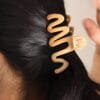 Wavy Hair Claw Clips