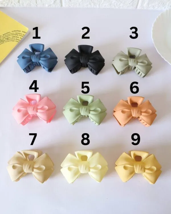 Bow Hair Claw Clips