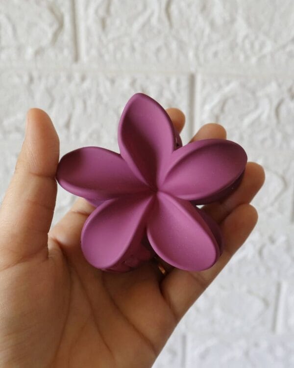 Matte Floral Claw Clips (Large)