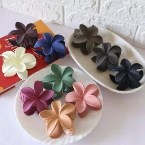 Matte Floral Claw Clips (Large)