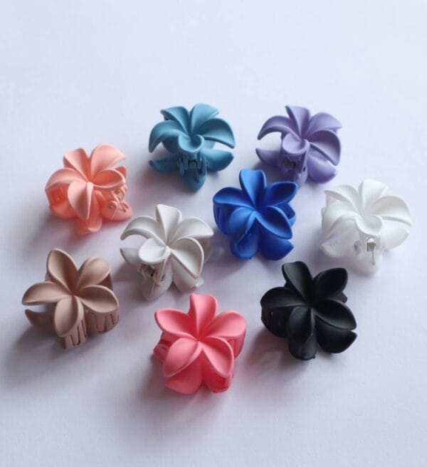 Matte Flower Claw Clips (Small)