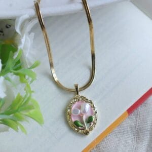Blush Bloom Pearl Necklace