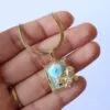 Frozen Garden Rose Necklace