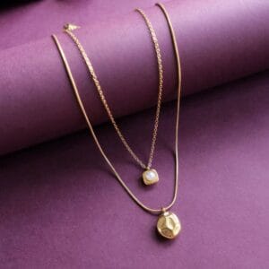 Dual Pendant Everyday Necklace