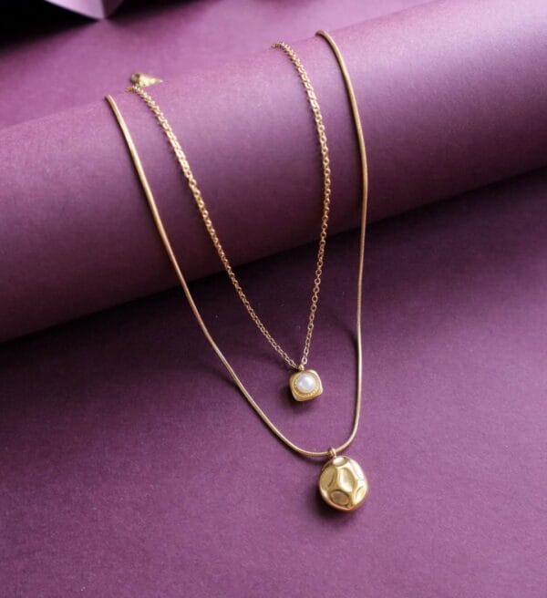 Dual Pendant Everyday Necklace