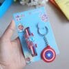 Captain America LED Wrist Band & Keychain Combo