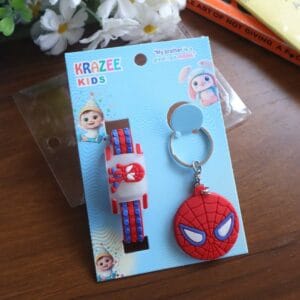 Spider-Man Light-Up Rakhi & Keychain Gift Pack