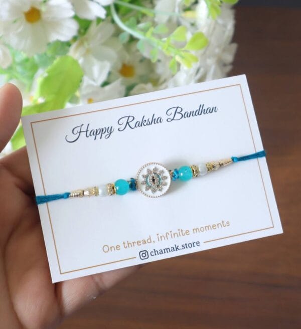Evil Eye Crystal Rakhi
