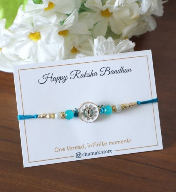 Evil Eye Crystal Rakhi